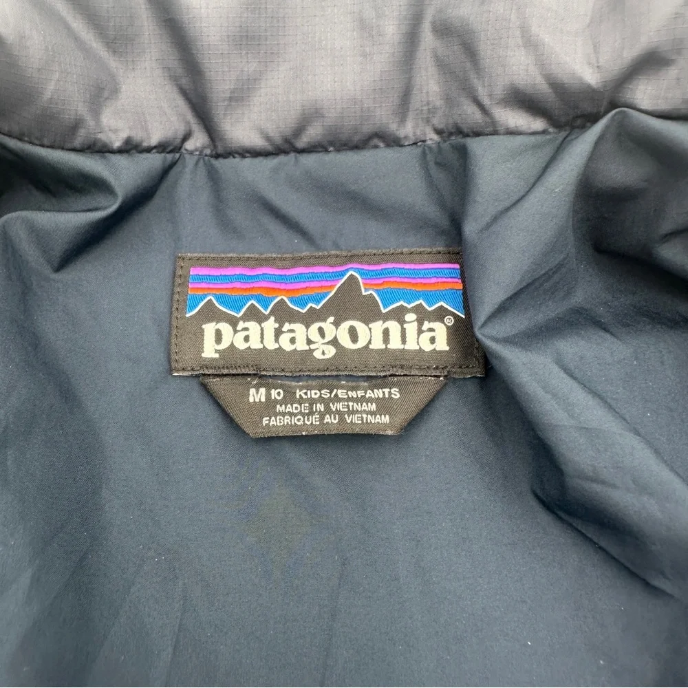 Patagonia kids size 10 Nano puff jacket coat boy girl unisex diamond quilt